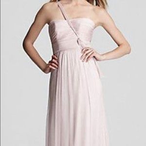 Amsale blush formal dress